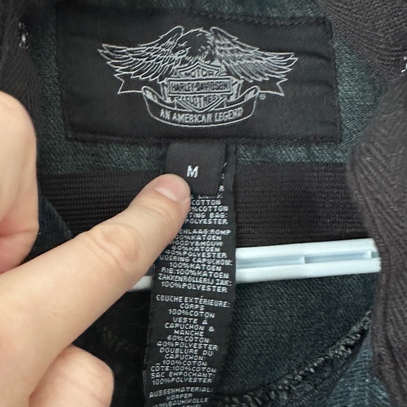 Harley Davidson bomber style jacket. Size M - Picture 3 of 3